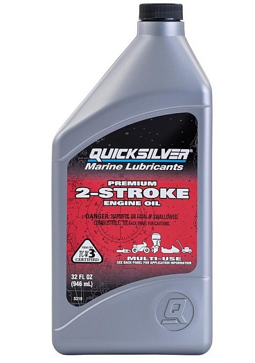  Масло 2-х тактное Quicksilver Premium TC-W3 (1л)