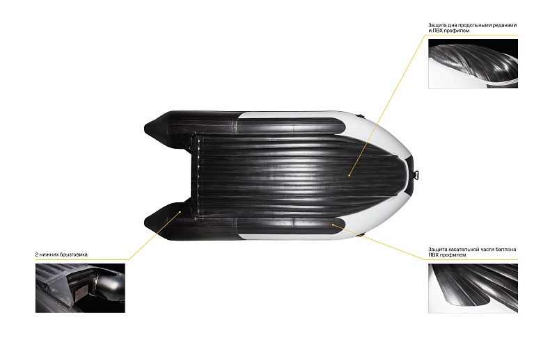 Лодка ПВХ Ривьера 3200 НДНД ГИДРОЛЫЖА
