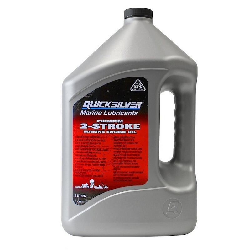  Масло 2-х тактное Quicksilver Premium TC-W3 (4л)